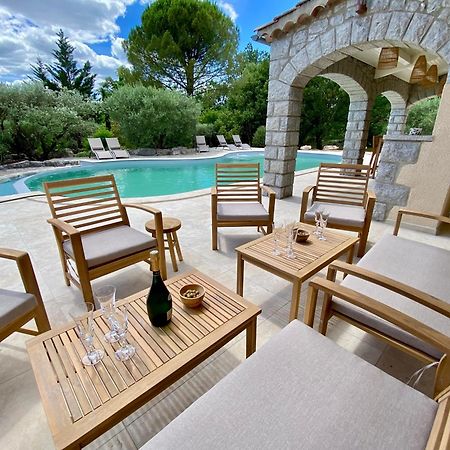 Maison Pour 12P, Piscine A Debordement Chauffee D'Avril A Octobre Inclus Ruoms Exterior foto
