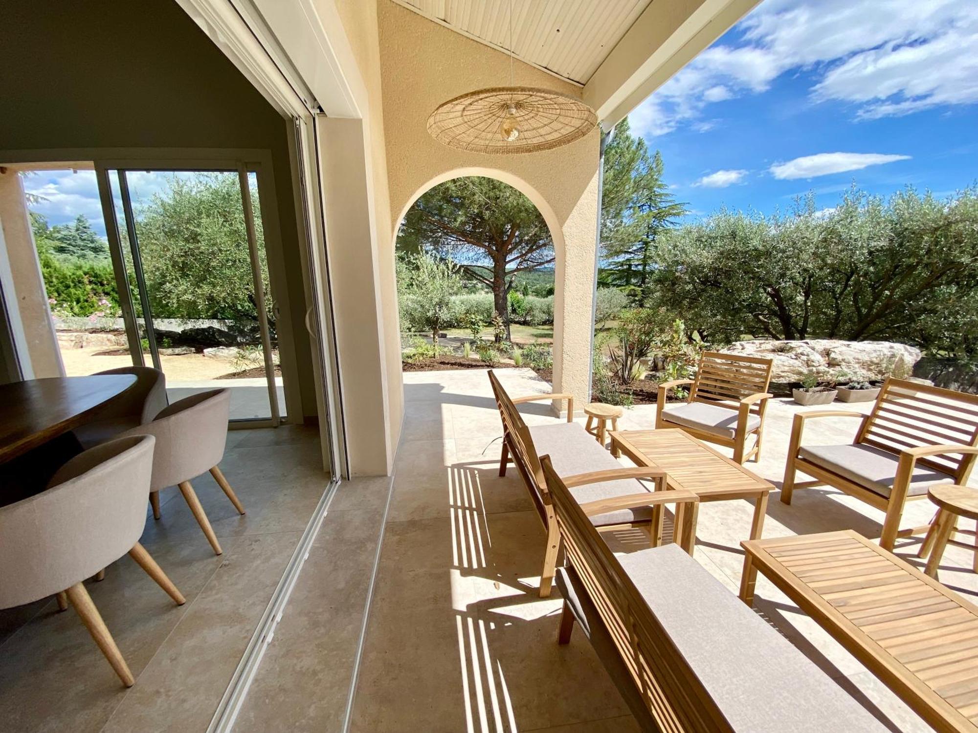 Maison Pour 12P, Piscine A Debordement Chauffee D'Avril A Octobre Inclus Ruoms Exterior foto